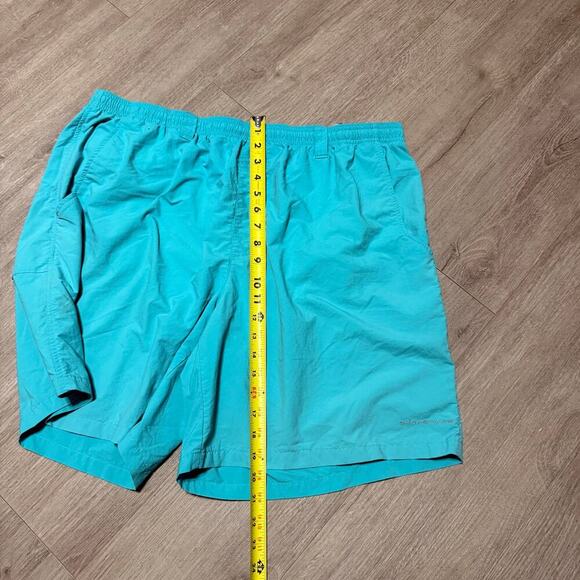 Columbia PFG XXL Fishing Shorts Omni-Shade Blue Nylon Swim Trunks Mesh Liner - Picture 10 of 10